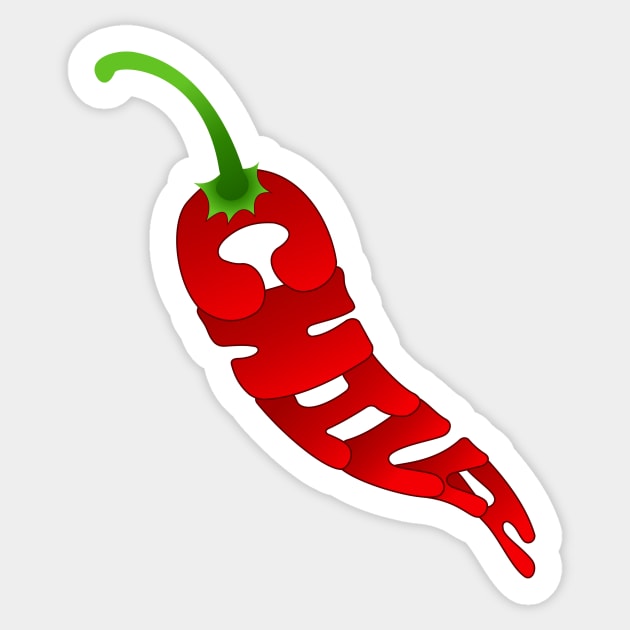 Chilli Sticker by blurryfromspace